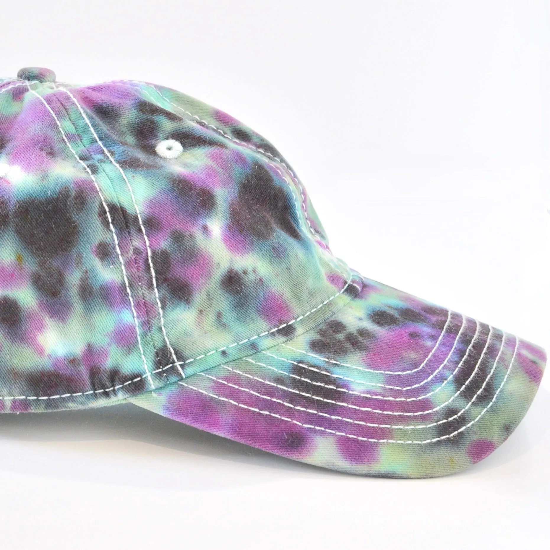 6 Panel Tie Dye Hats - Dark Water Tie Dye