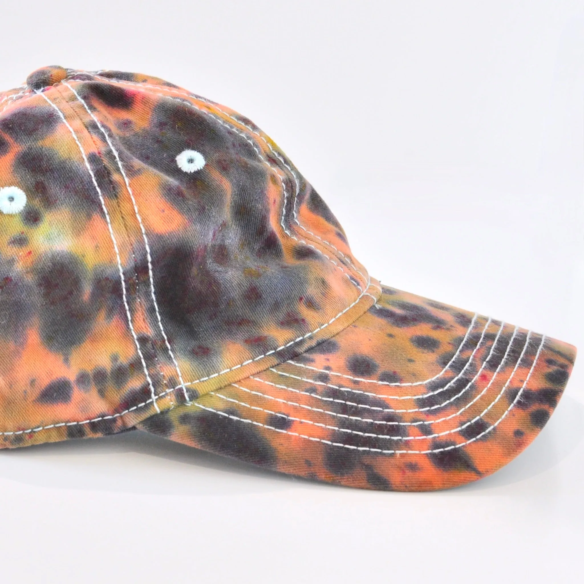 6 Panel Tie Dye Hats - Dark Water Tie Dye