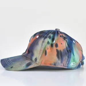 6 Panel Tie Dye Hats - Dark Water Tie Dye