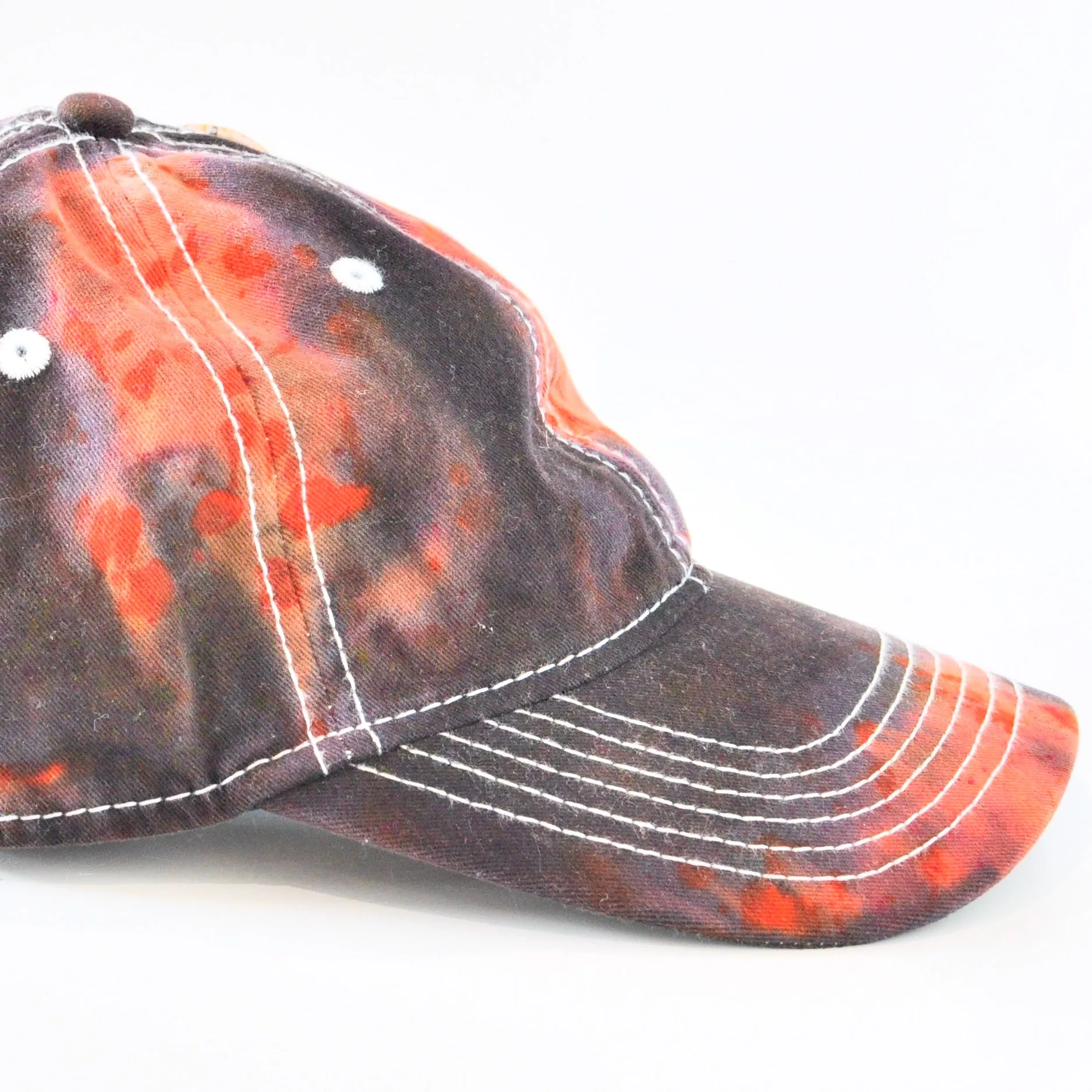 6 Panel Tie Dye Hats - Dark Water Tie Dye