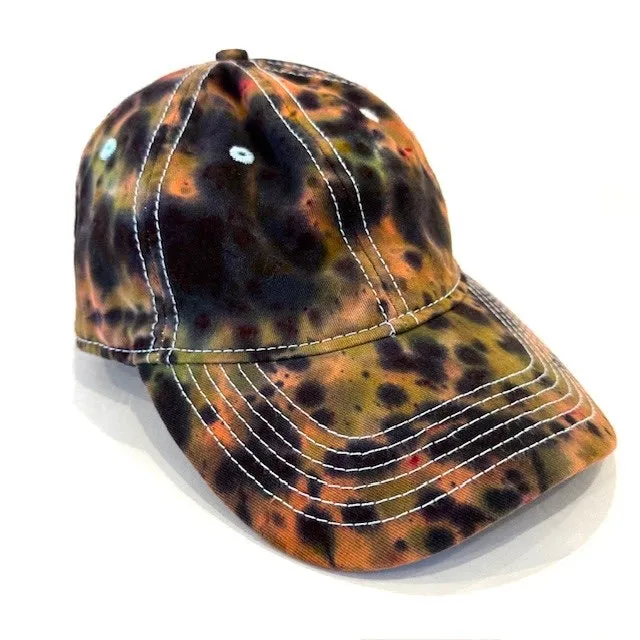 6 Panel Tie Dye Hats - Dark Water Tie Dye