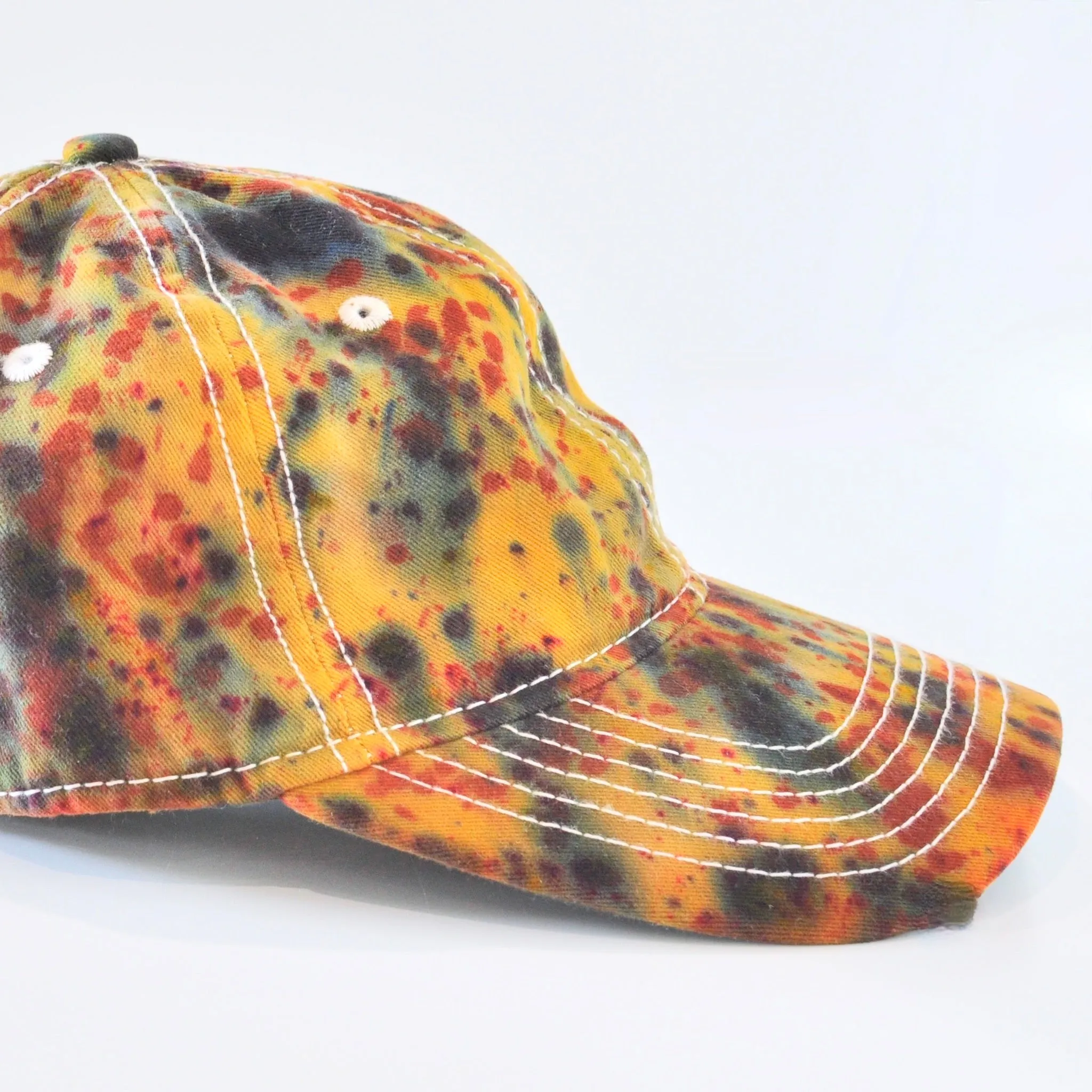 6 Panel Tie Dye Hats - Dark Water Tie Dye