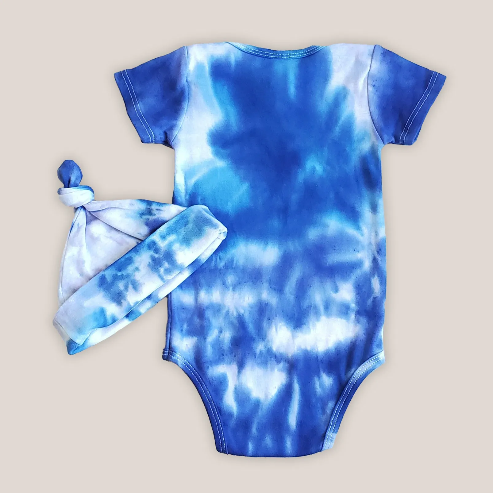 Blue Ice Organic Tie Dye Baby Set