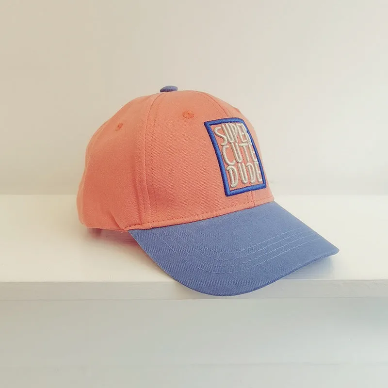 Boys And Girls Casual Color Matching Embroidery Caps