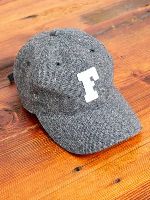 Brown's Beach Tweed Baseball Cap in Charcoal