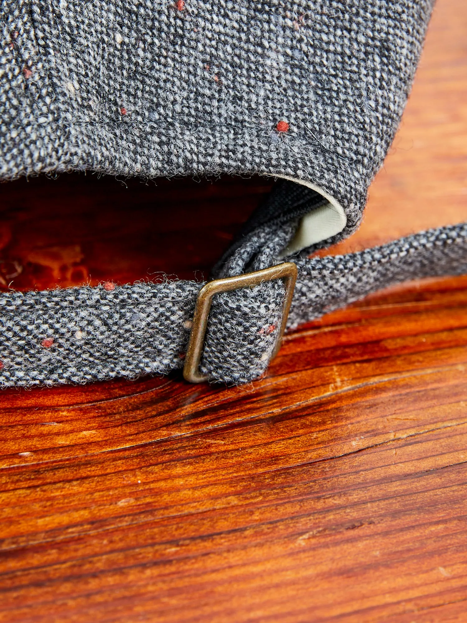 Brown's Beach Tweed Baseball Cap in Charcoal