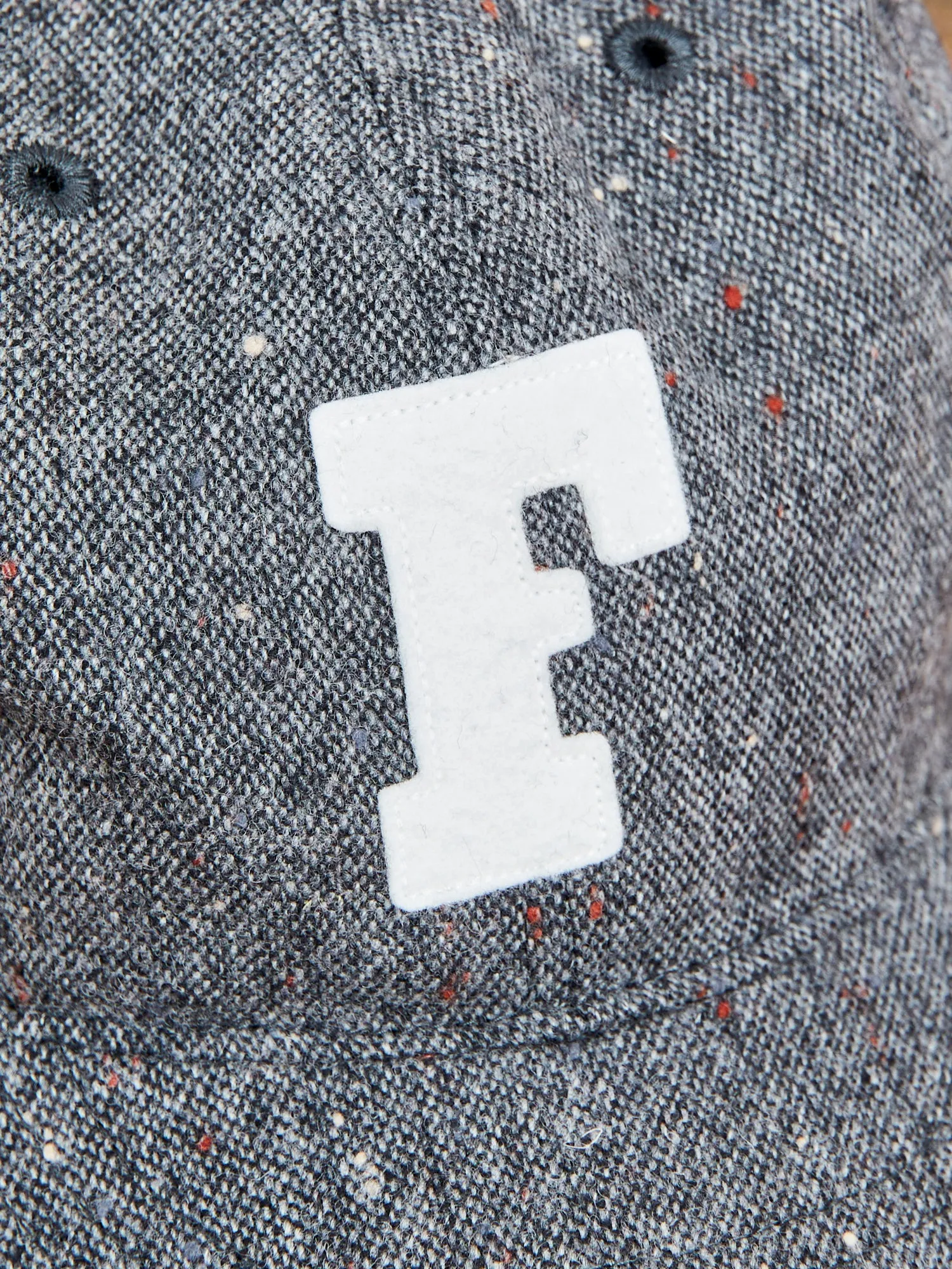 Brown's Beach Tweed Baseball Cap in Charcoal