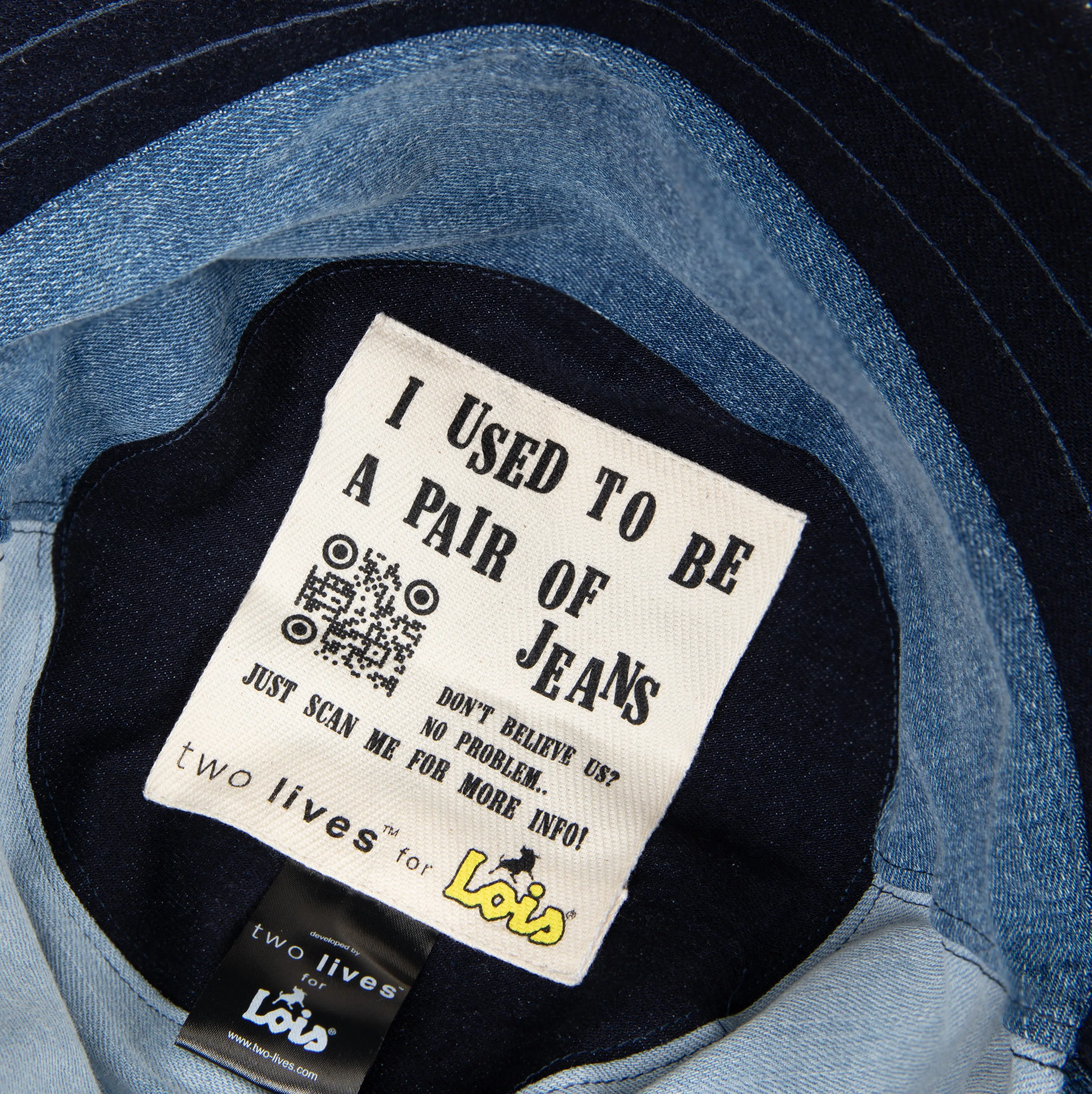 Bucket Hat- Indigo Denim Patchwork