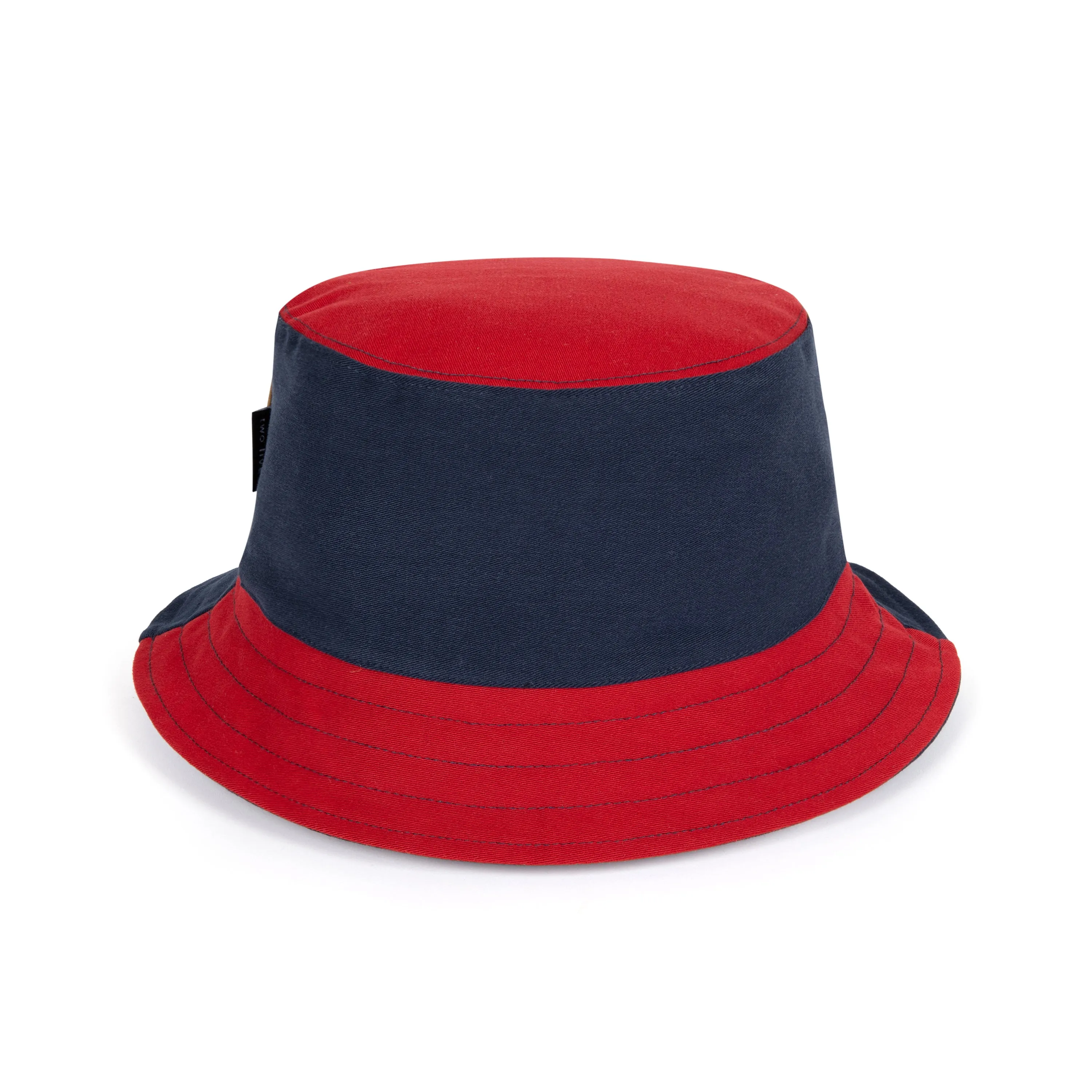 Bucket Hat Red Navy