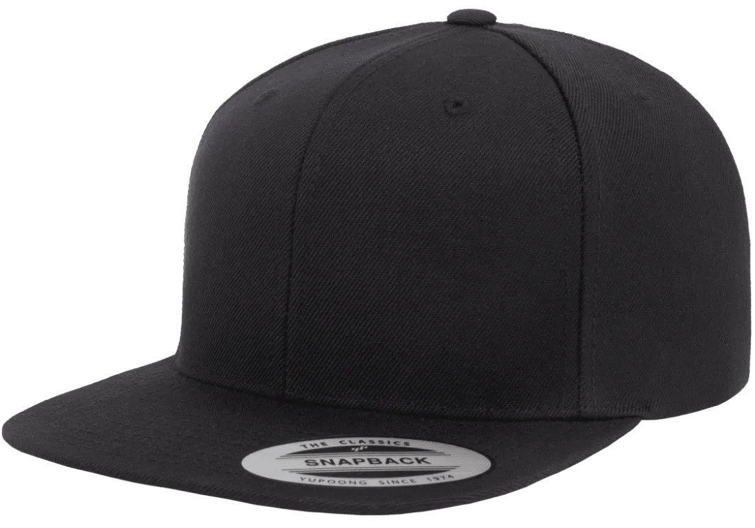 Classics Blank Snapback Cap Black