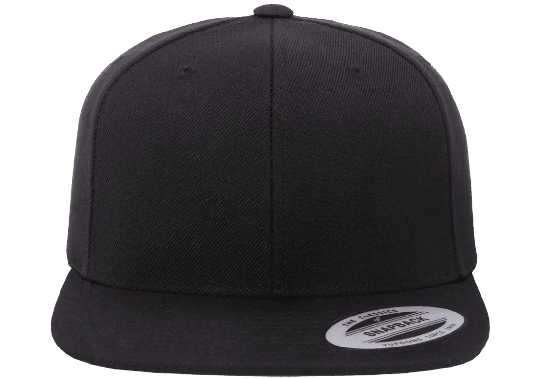 Classics Blank Snapback Cap Black