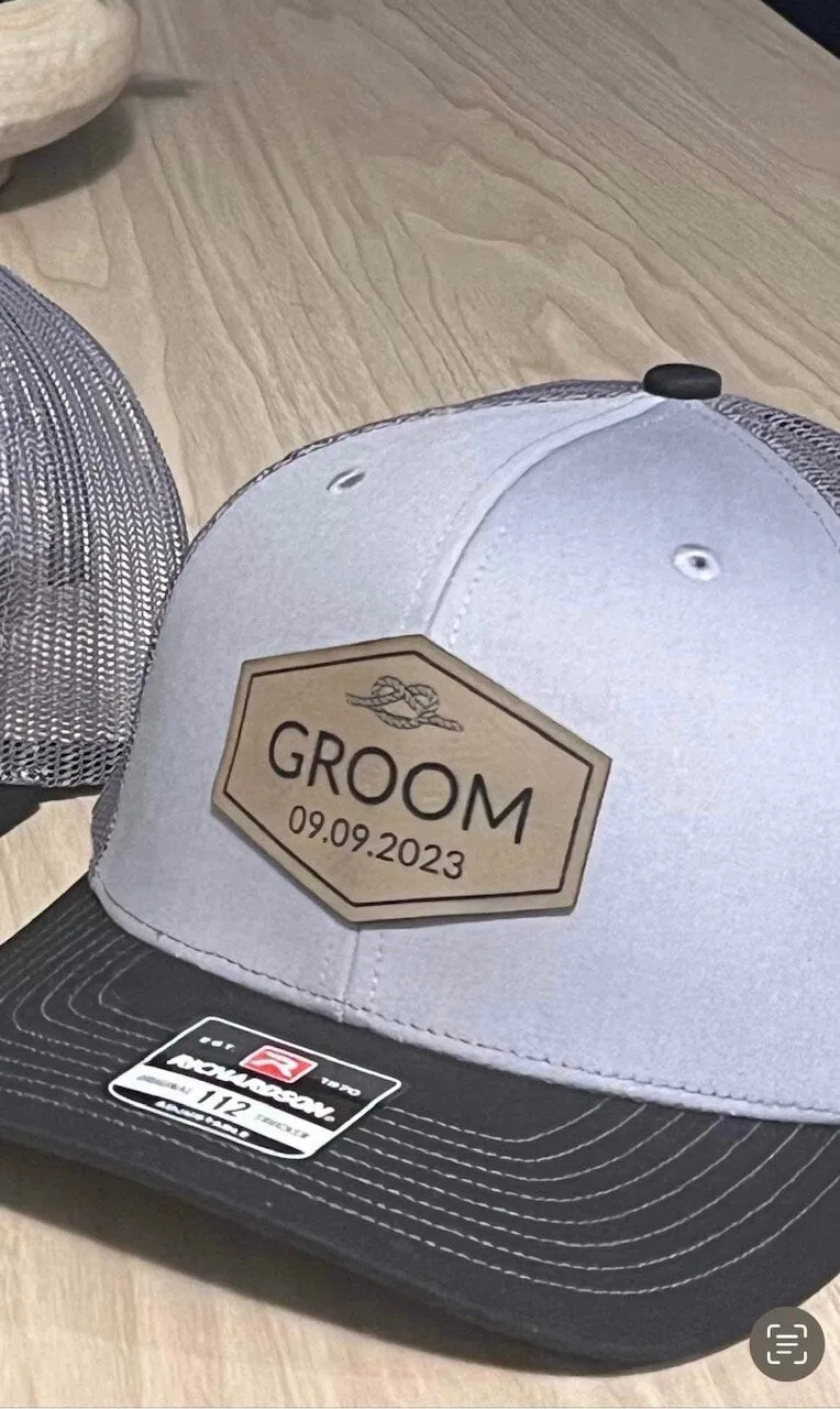 Custom Groom Wedding Party Hats