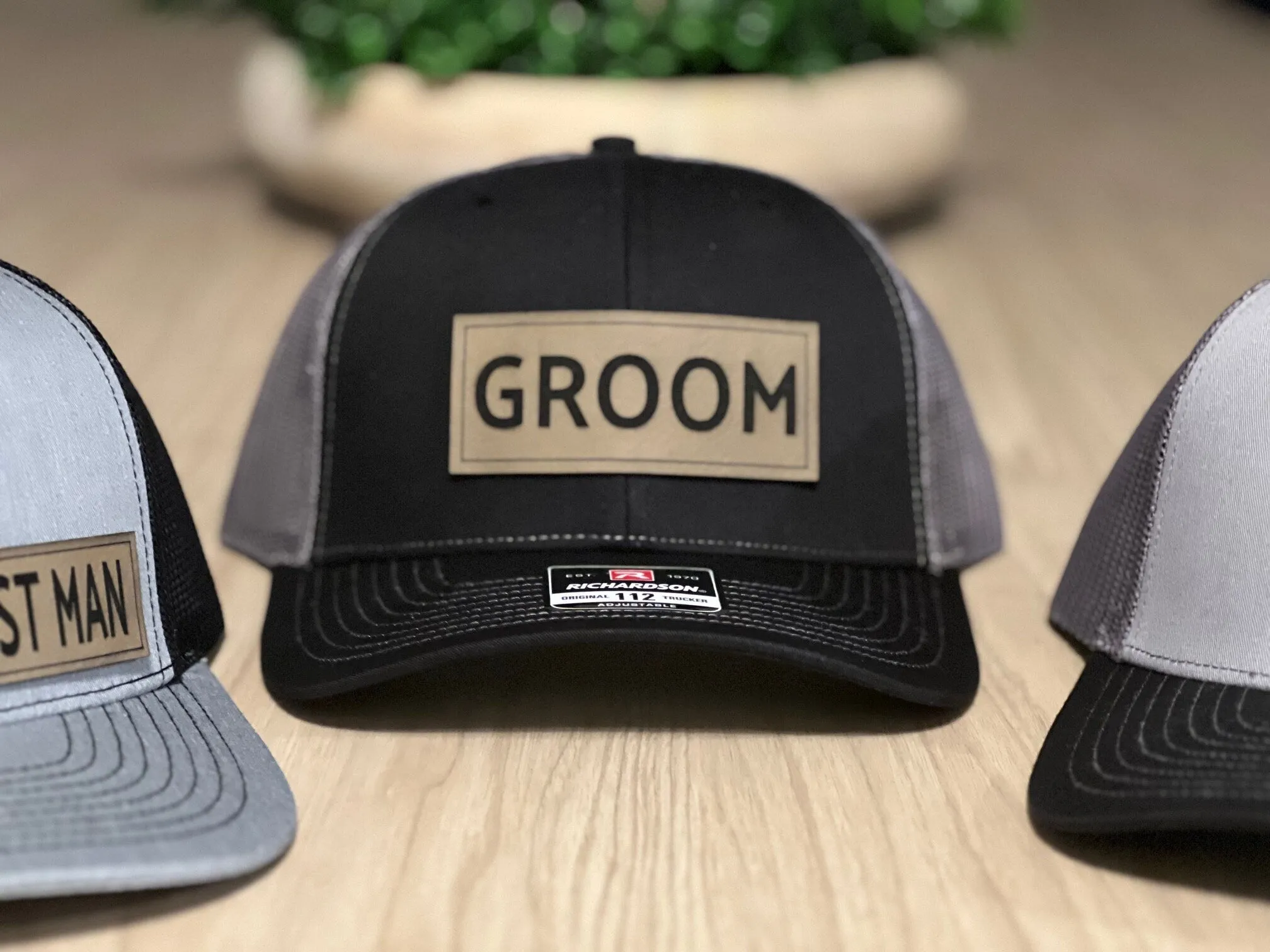 Custom Groom Wedding Party Hats