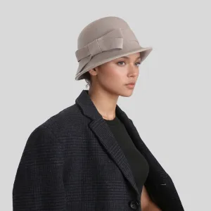 Elegant Vintage Women's Wool Cloche Bucket Hats