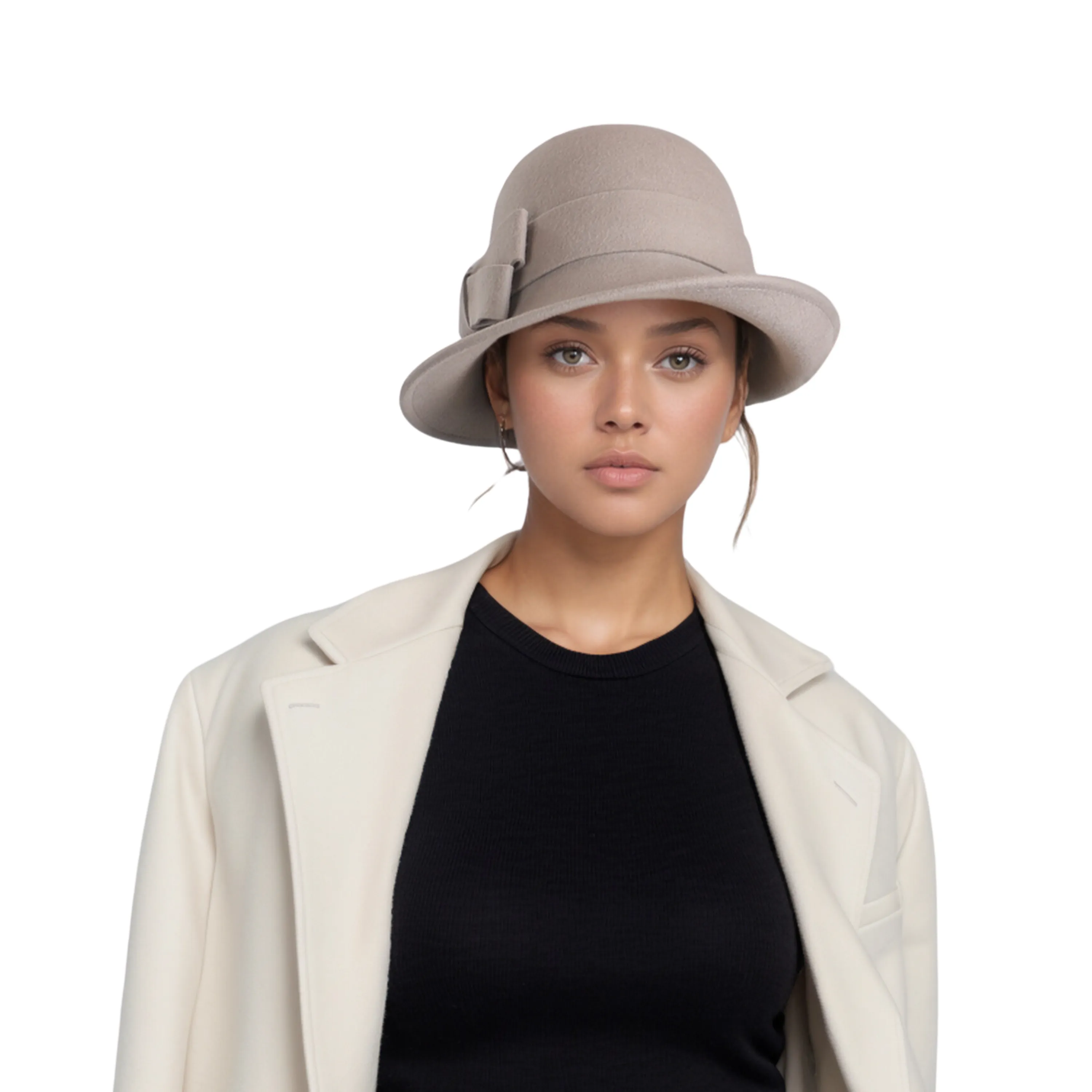 Elegant Vintage Women's Wool Cloche Bucket Hats