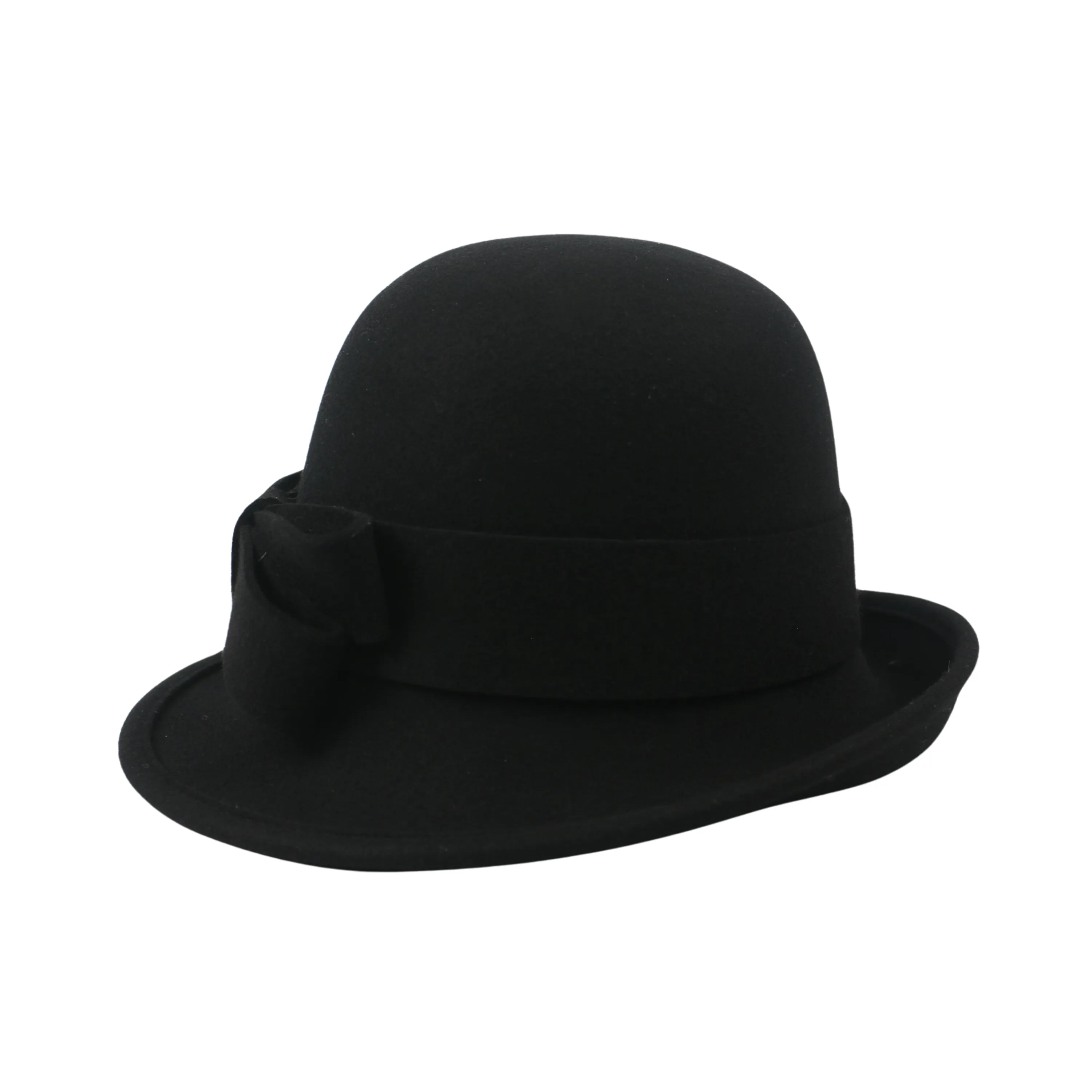 Elegant Vintage Women's Wool Cloche Bucket Hats