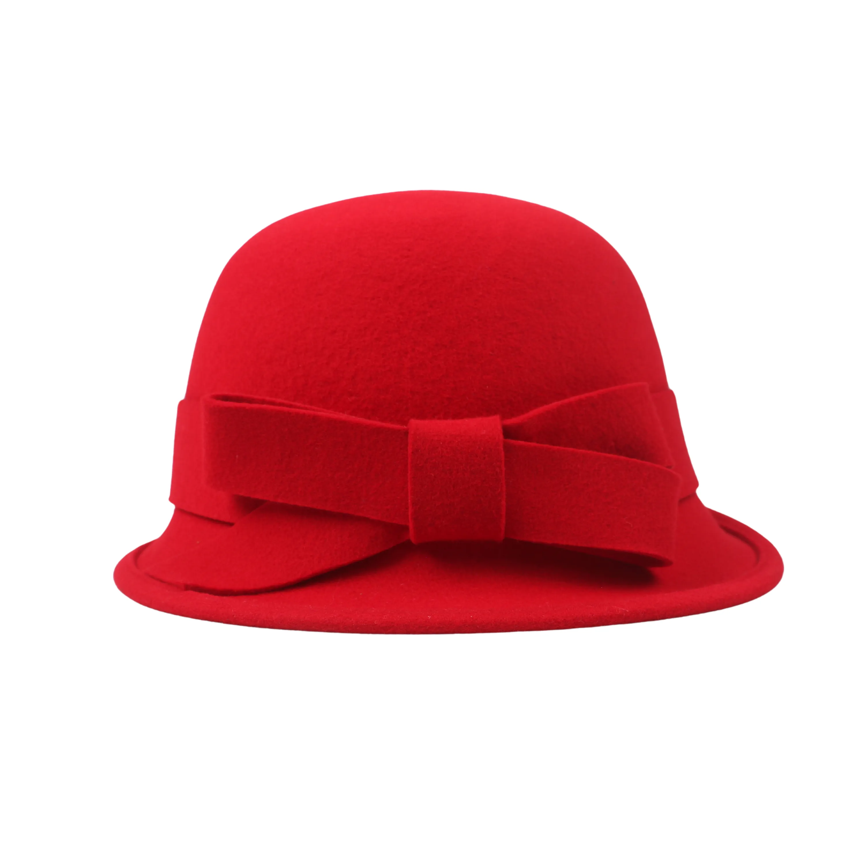 Elegant Vintage Women's Wool Cloche Bucket Hats