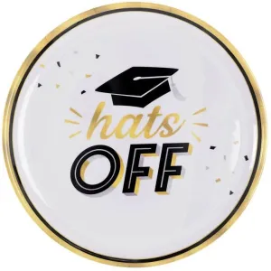 Hats Off Graduation Melamine Round Platter