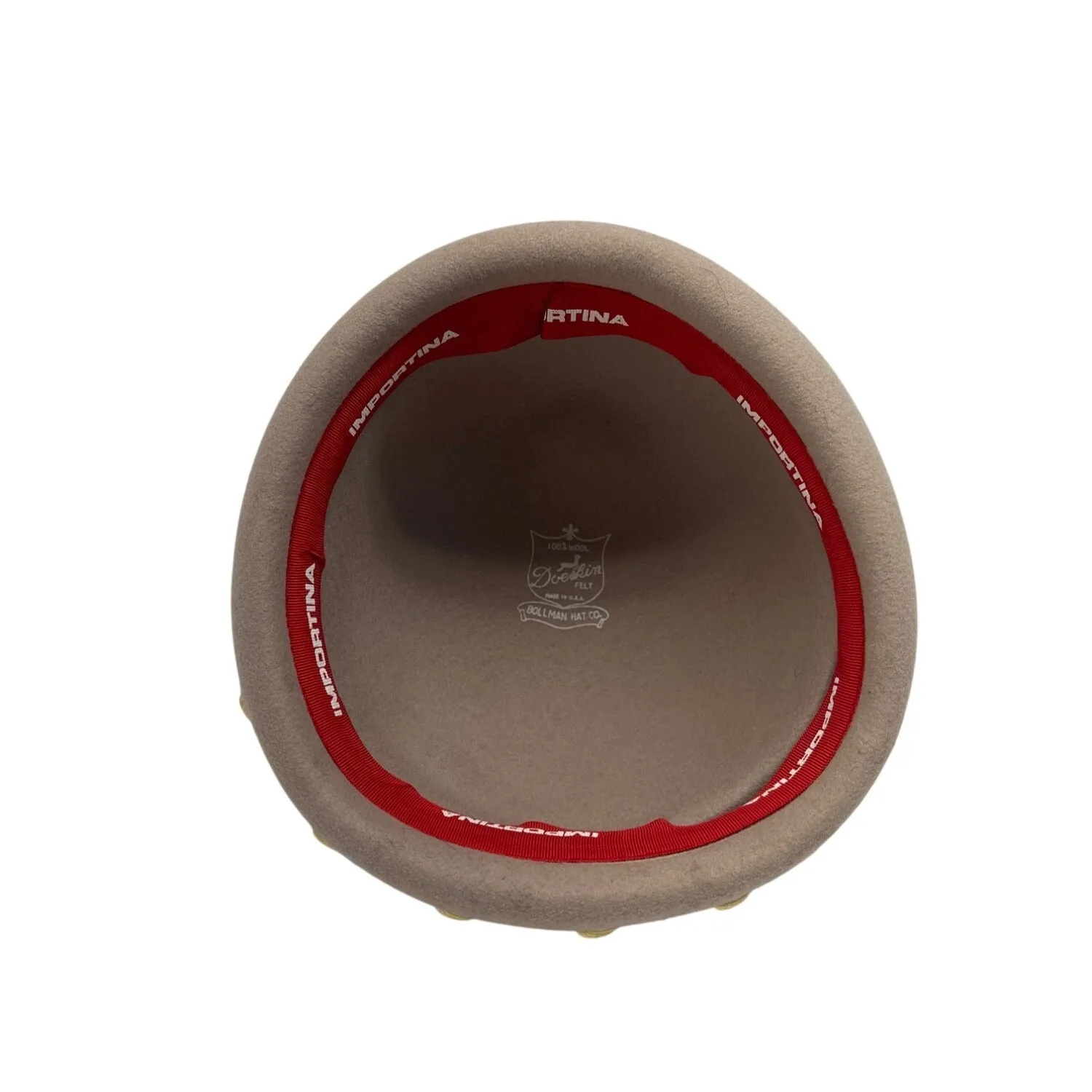 Importina Bollman Hat Co. Women Doeskin Felt Wool Cloche With Decorative Accents