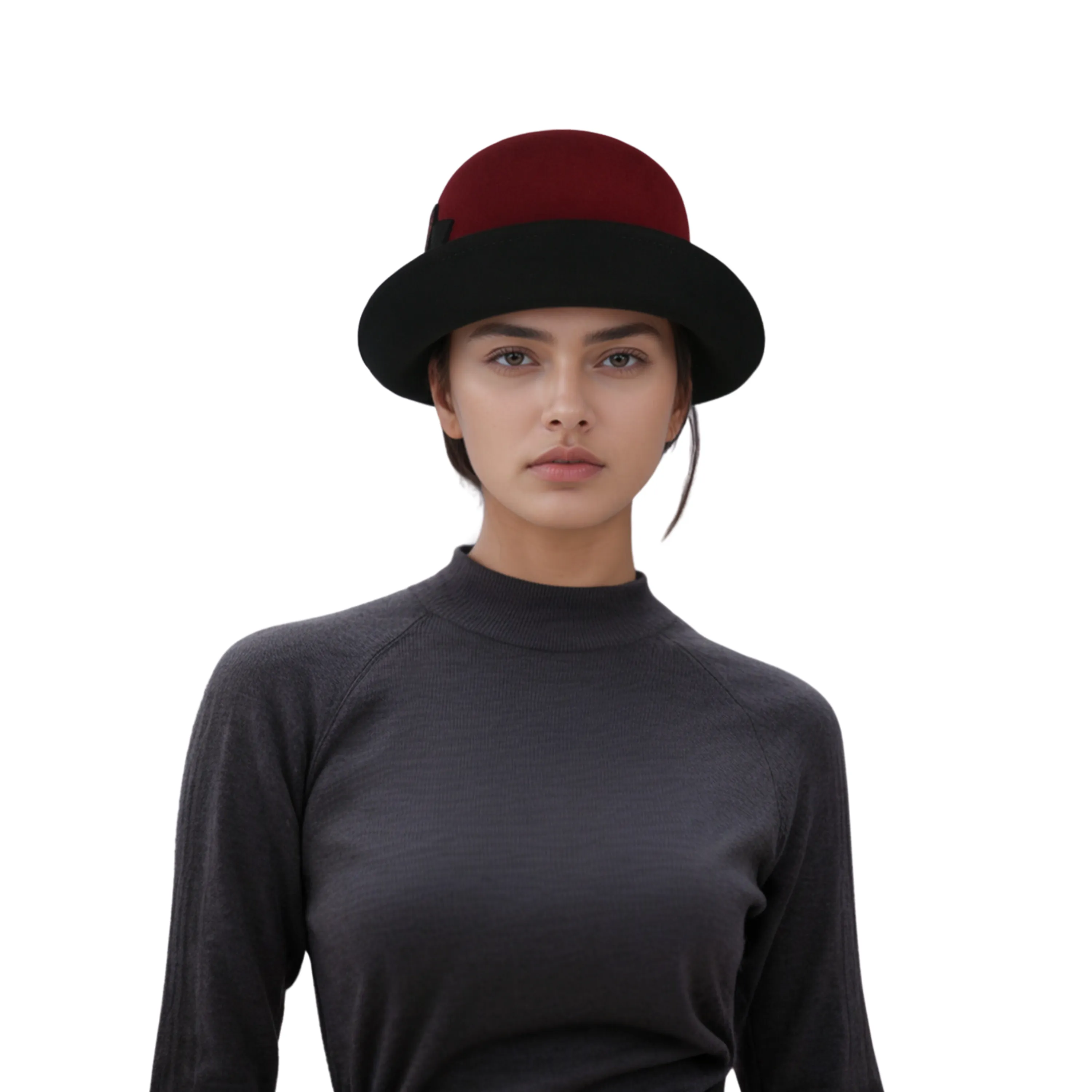 Ladies 1920s Felt England Wool Cloche Hats for Women