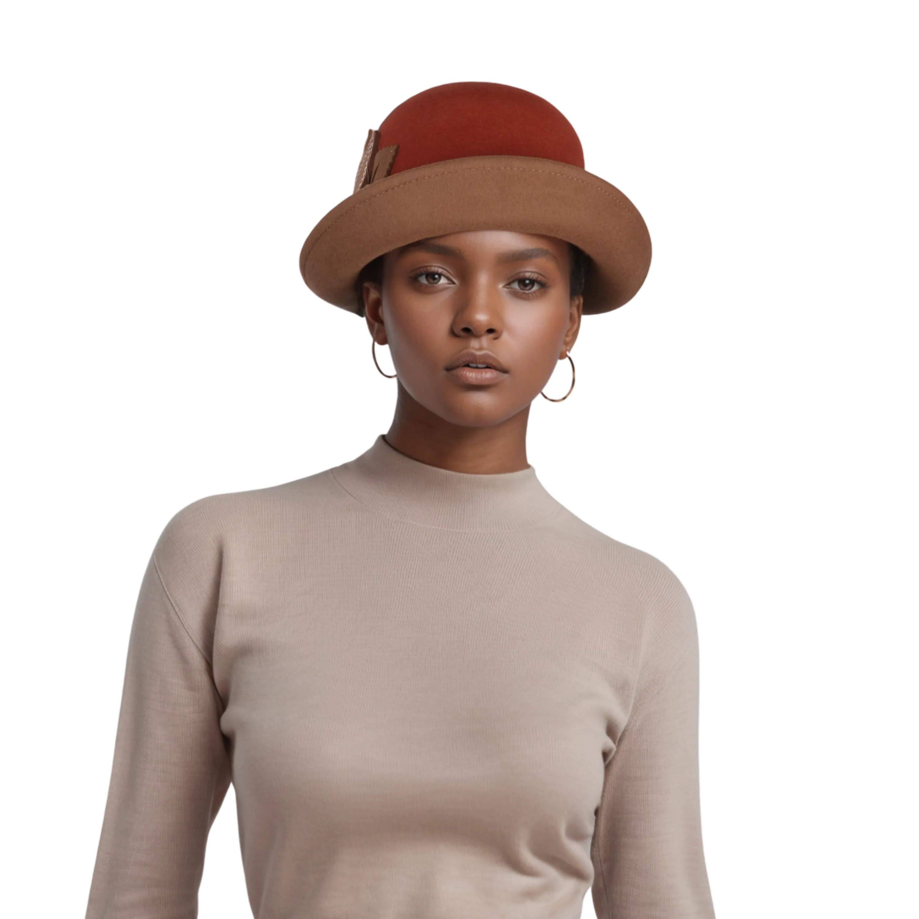 Ladies 1920s Felt England Wool Cloche Hats for Women