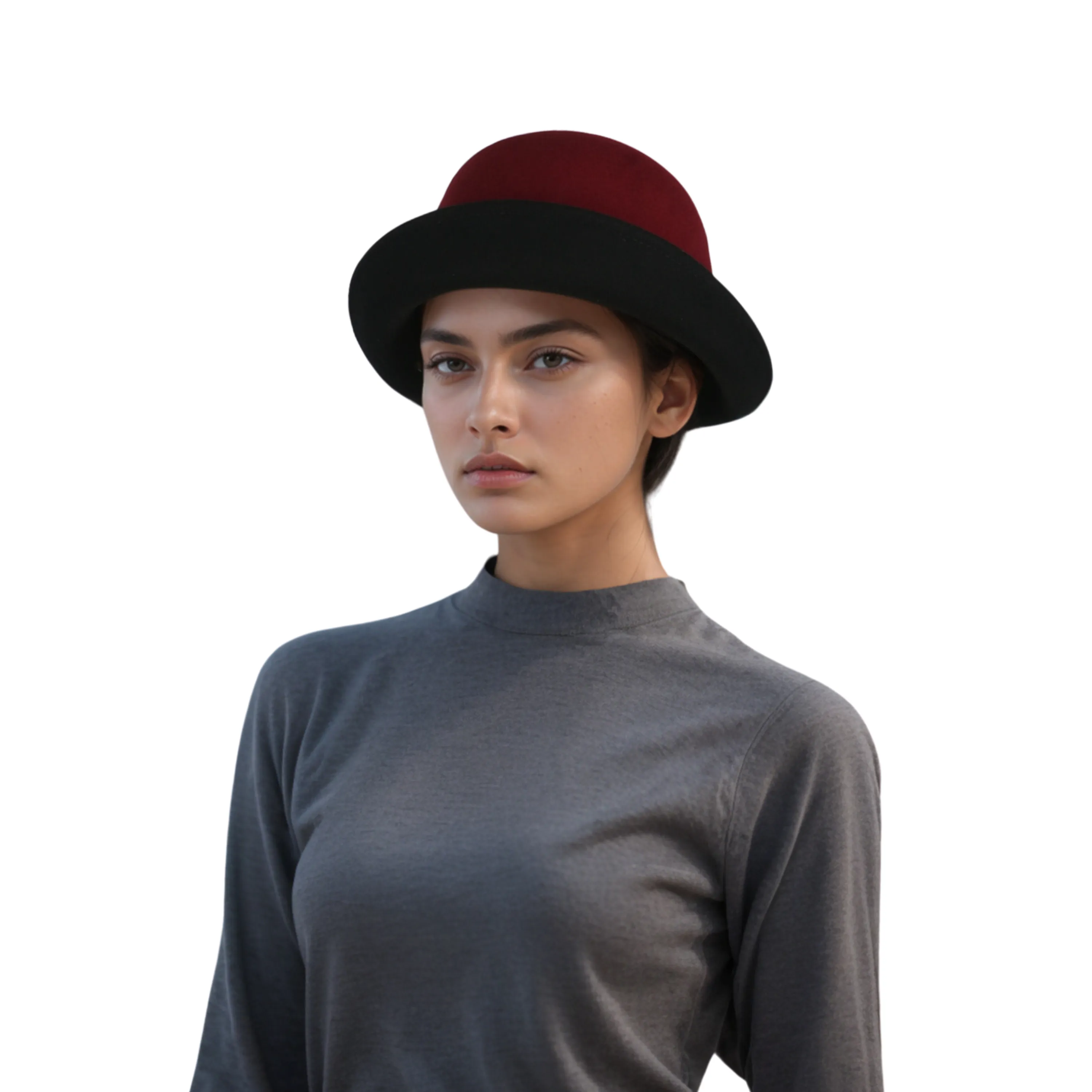 Ladies 1920s Felt England Wool Cloche Hats for Women