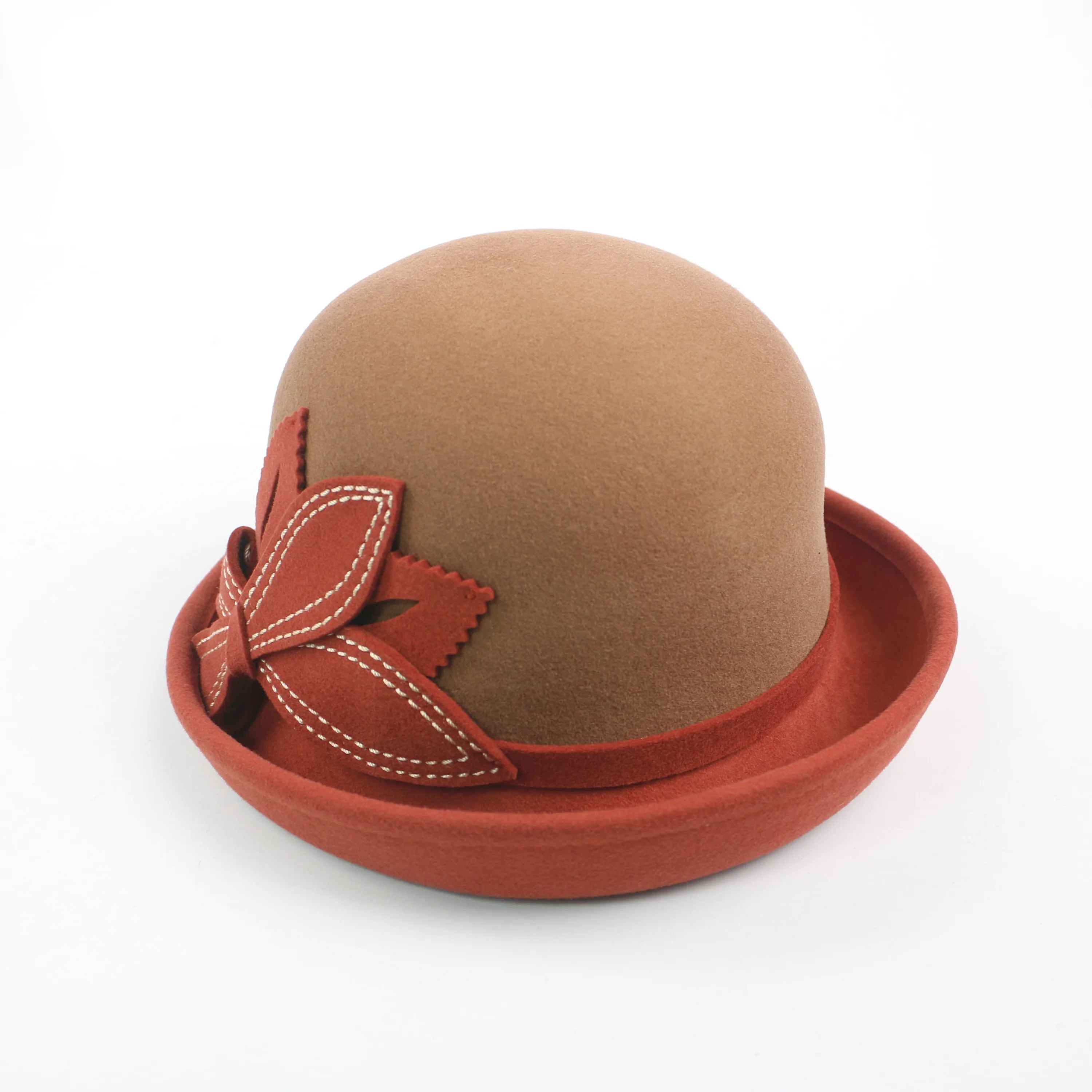 Ladies 1920s Felt England Wool Cloche Hats for Women