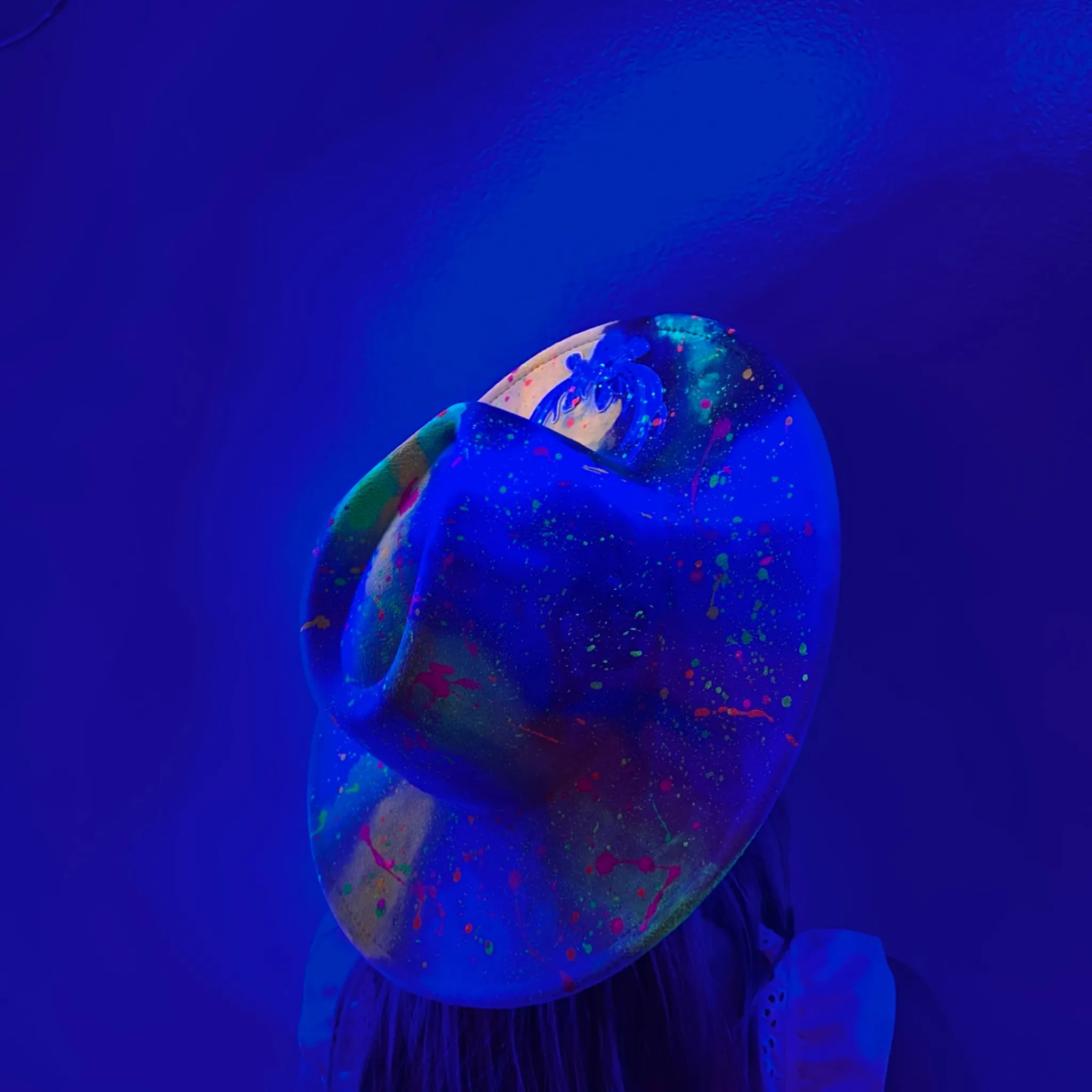 Live Colorfully - Hand-Painted Neon Hat