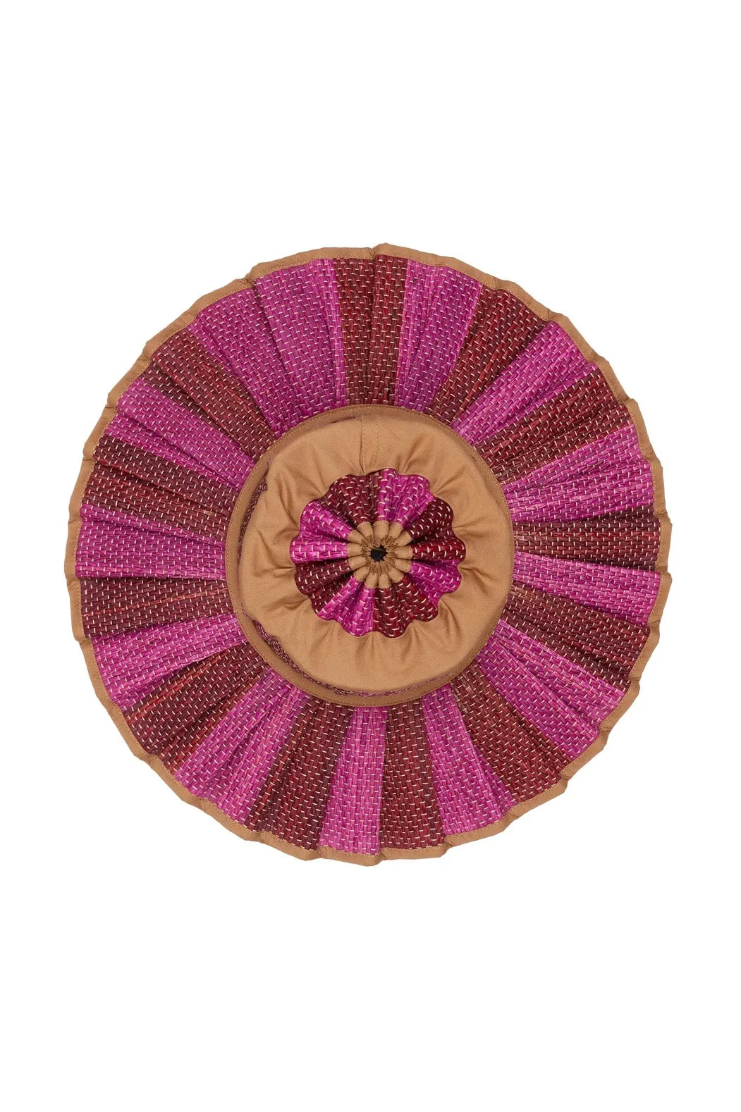 Lorna Murray x Kathy Hilton Ladies Island Maxi Capri Hat Love Heart Caramel