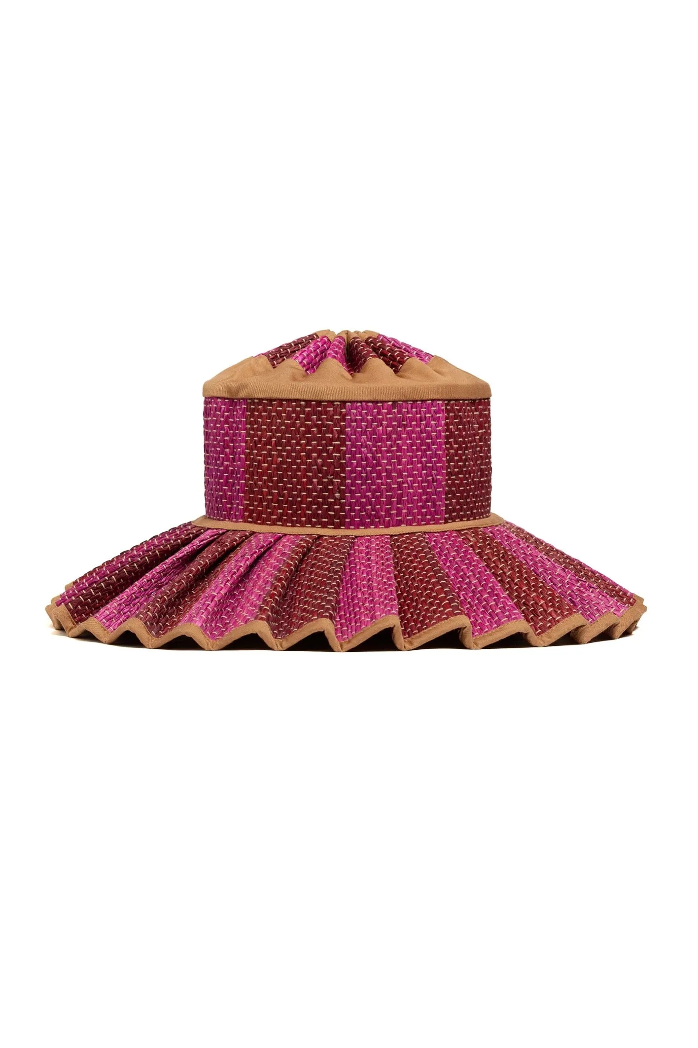 Lorna Murray x Kathy Hilton Ladies Island Maxi Capri Hat Love Heart Caramel