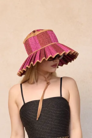Lorna Murray x Kathy Hilton Ladies Island Maxi Capri Hat Love Heart Caramel