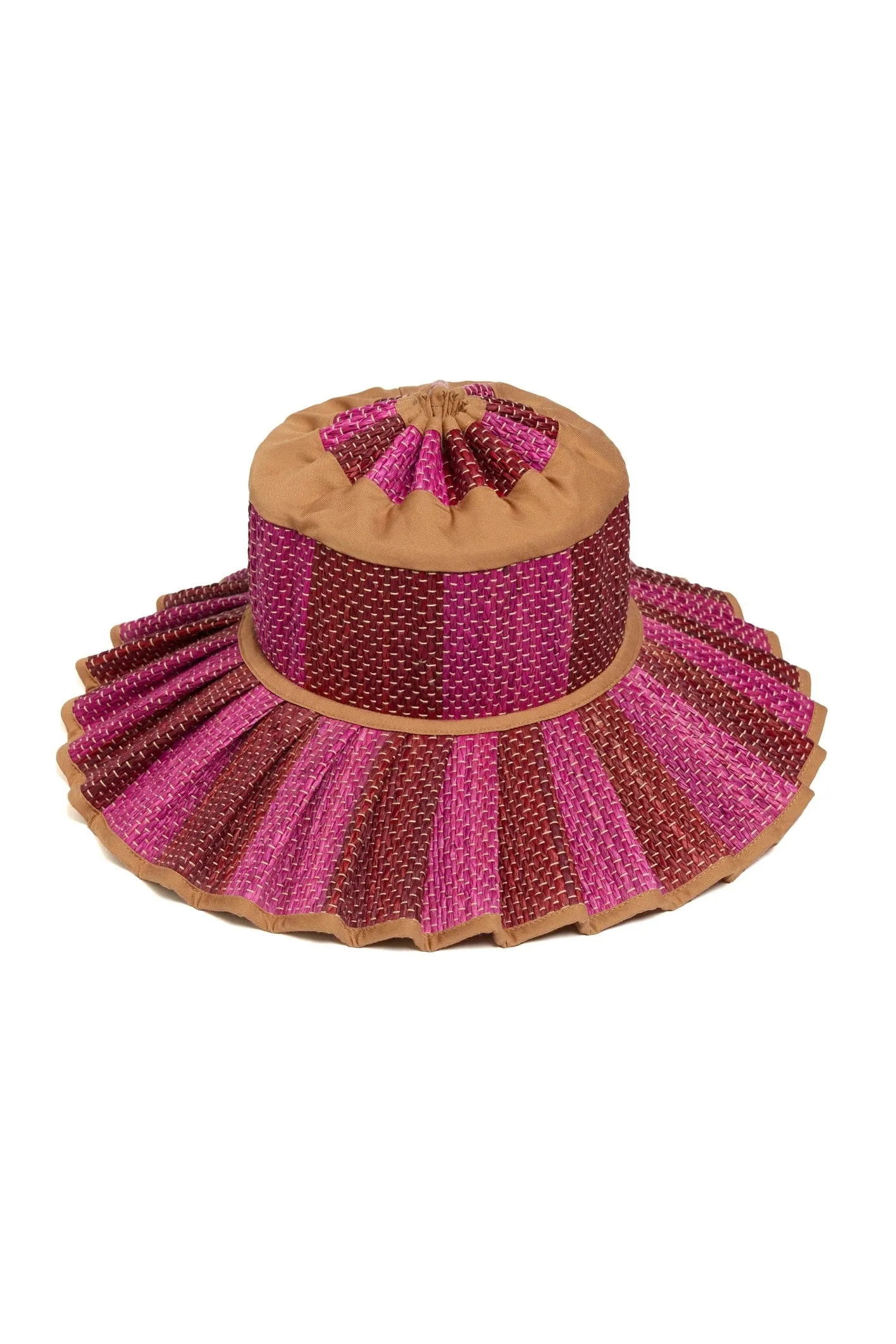 Lorna Murray x Kathy Hilton Ladies Island Maxi Capri Hat Love Heart Caramel