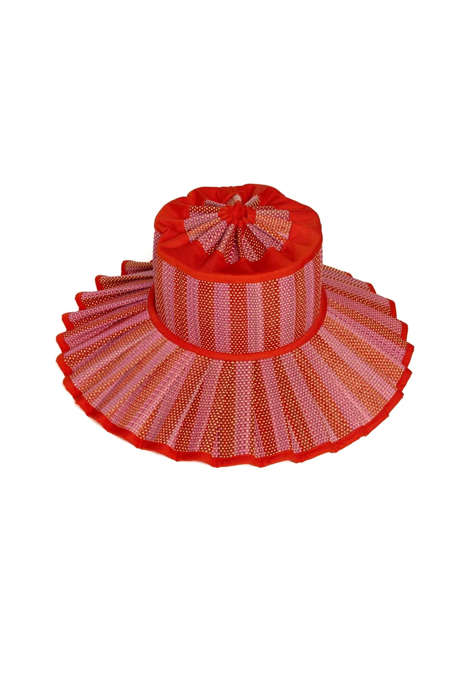 Lorna Murray x Kathy Hilton Ladies Island Maxi Capri Hat Love Heart Tangerine