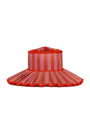 Lorna Murray x Kathy Hilton Ladies Island Maxi Capri Hat Love Heart Tangerine
