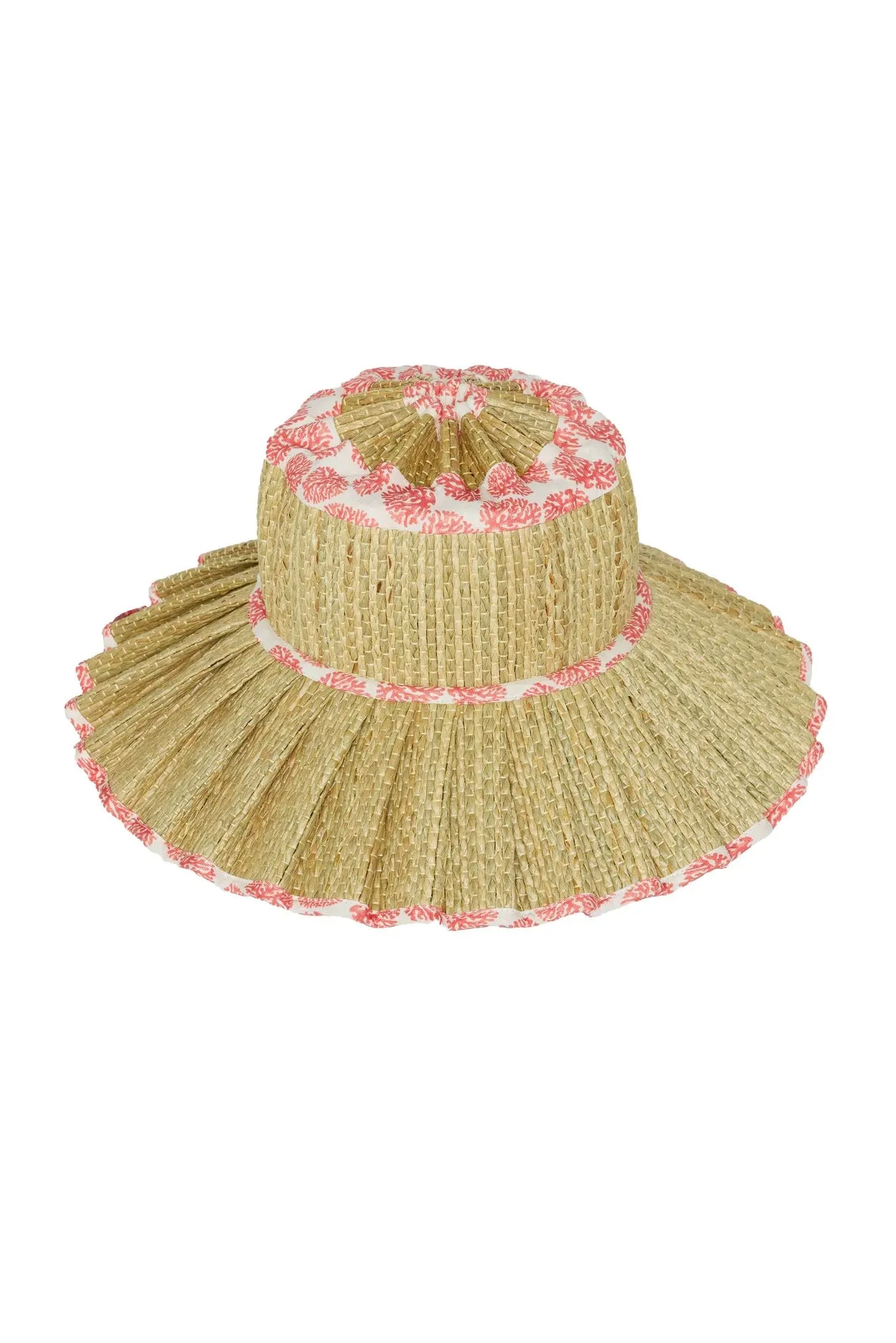 Lorna Murray x Kathy Hilton Ladies Luxe Maxi Capri Hat Coral
