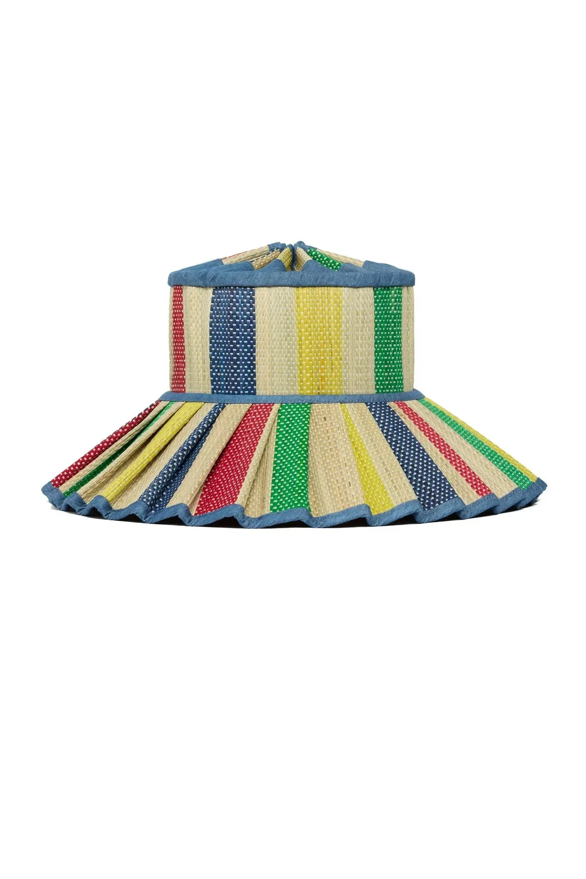 Lorna Murray x Kathy Hilton Ladies Luxe Maxi Capri Hat Sun Bathe Denim