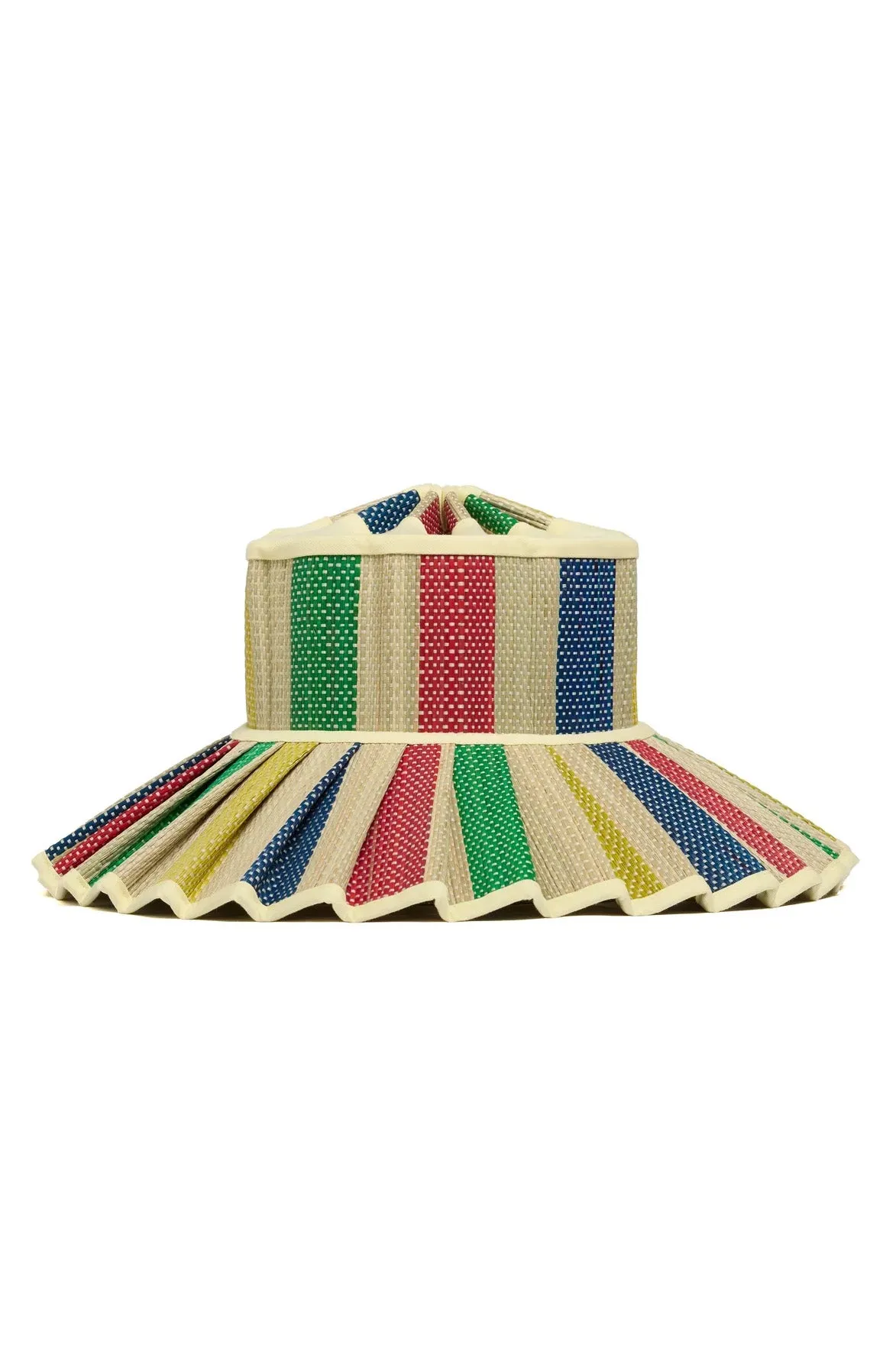 Lorna Murray x Kathy Hilton Ladies Luxe Maxi Capri Hat Sun Bathe Pina Colada