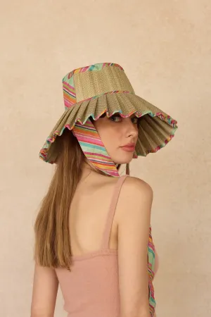 Lorna Murray x Kathy Hilton Ladies Luxe Maxi Ravello Hat Pool Float