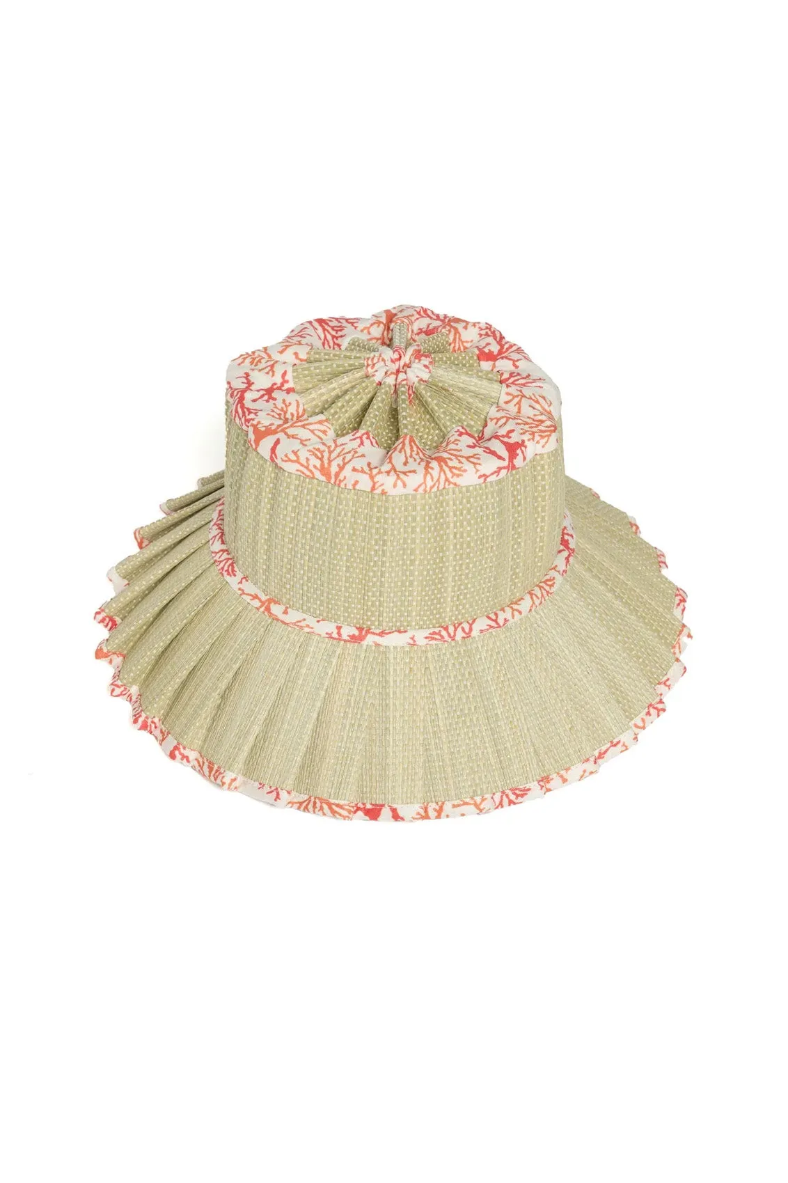Lorna Murray  x Kathy Hilton Ladies Luxe Midi Capri Hat Coral