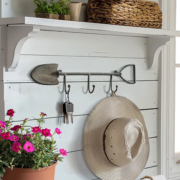 Metal Garden Shovel Wall Hook Rack