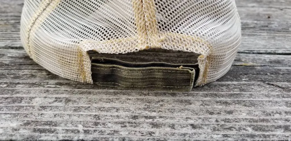 Mud Slut, worn distresses look black low profile cap