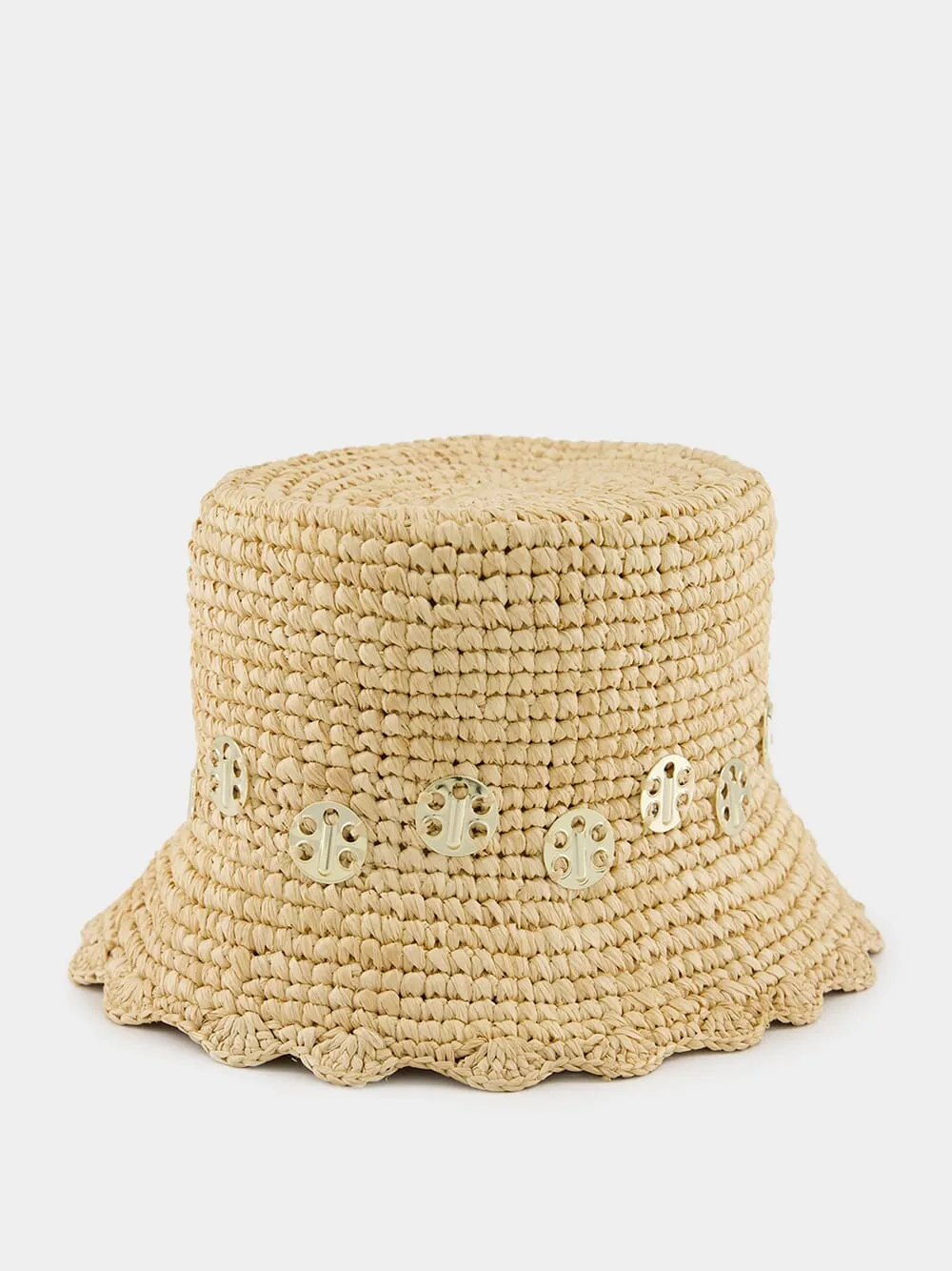 Natural Raffia Bucket Hat
