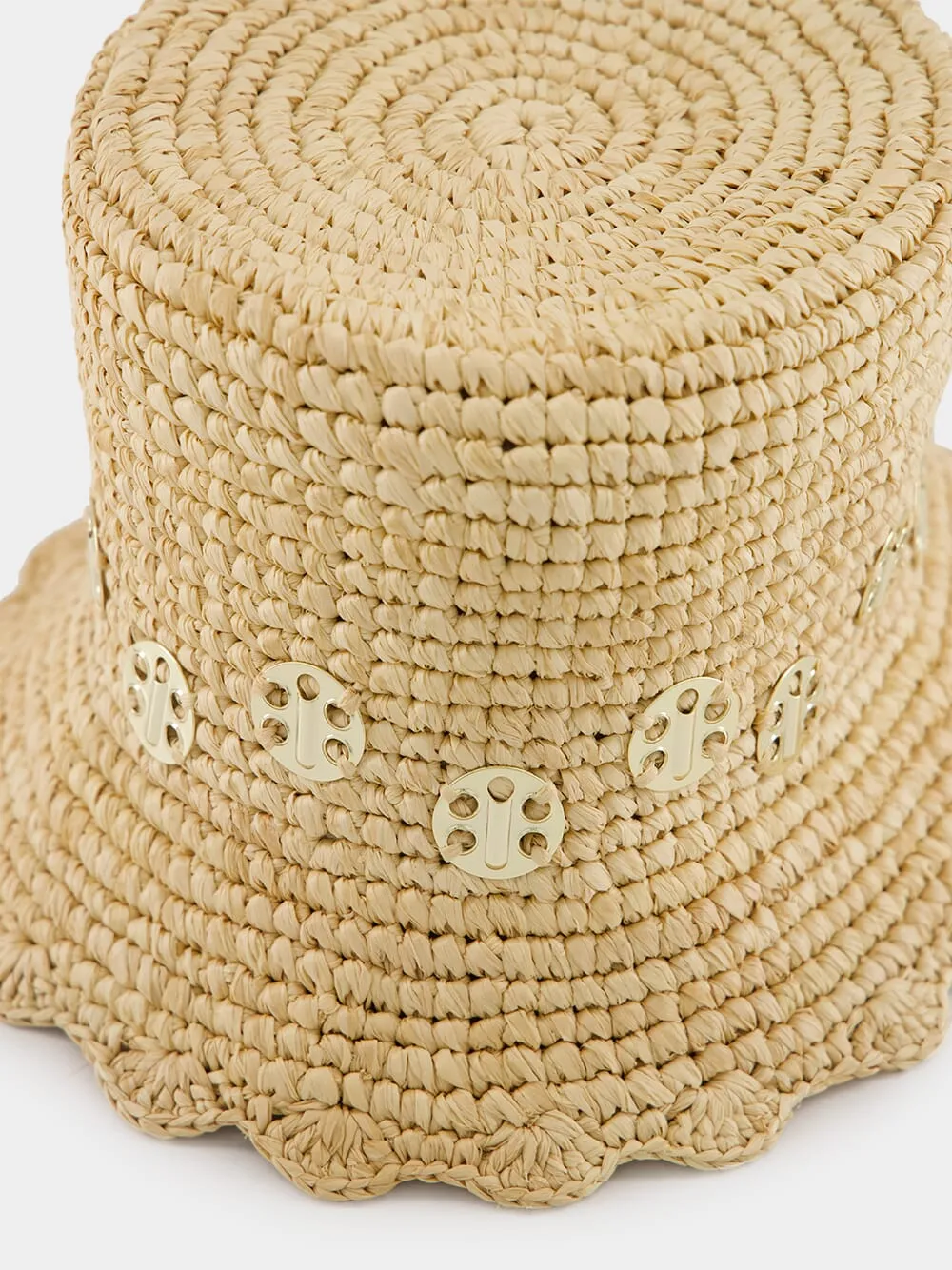 Natural Raffia Bucket Hat