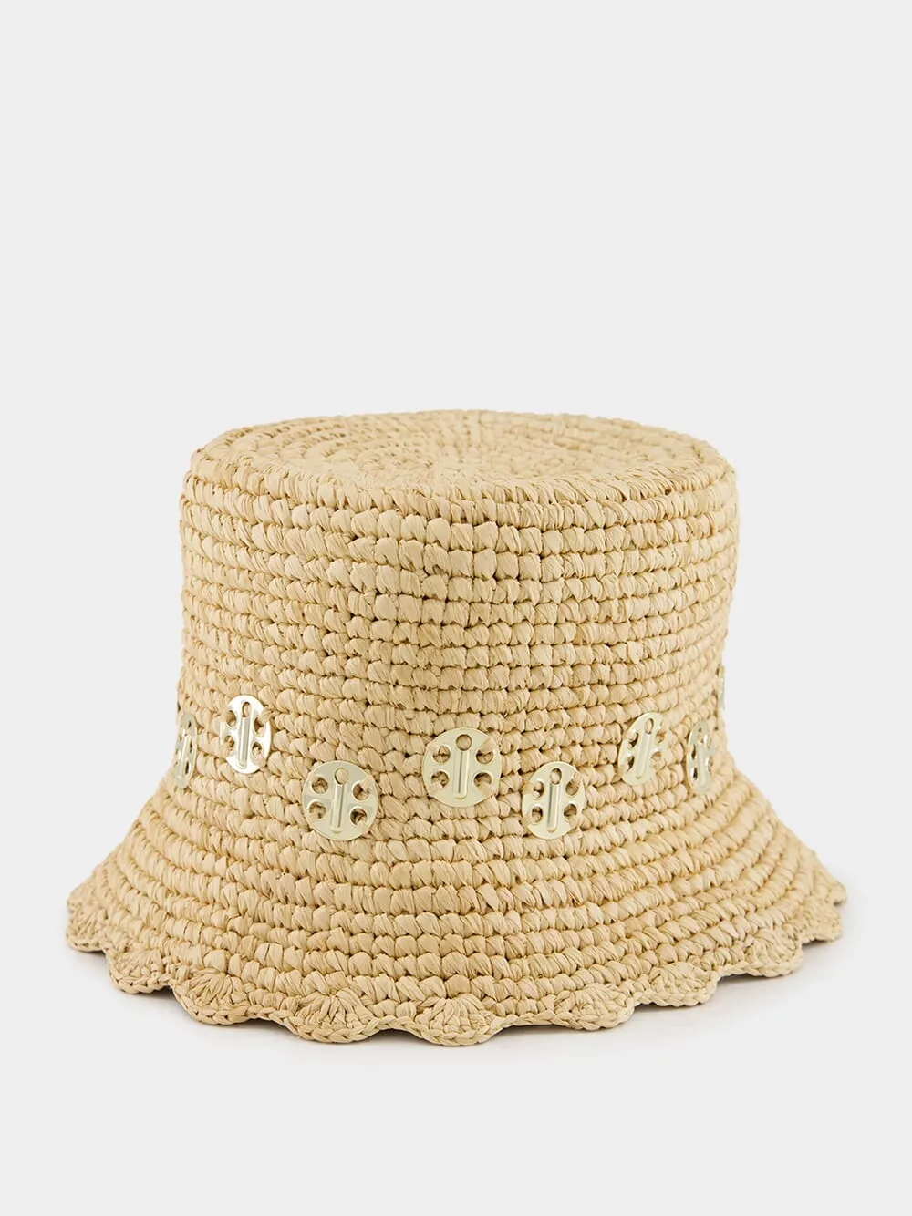 Natural Raffia Bucket Hat