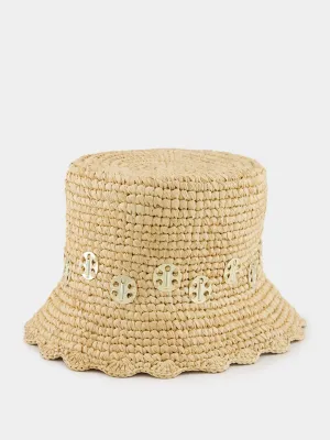 Natural Raffia Bucket Hat
