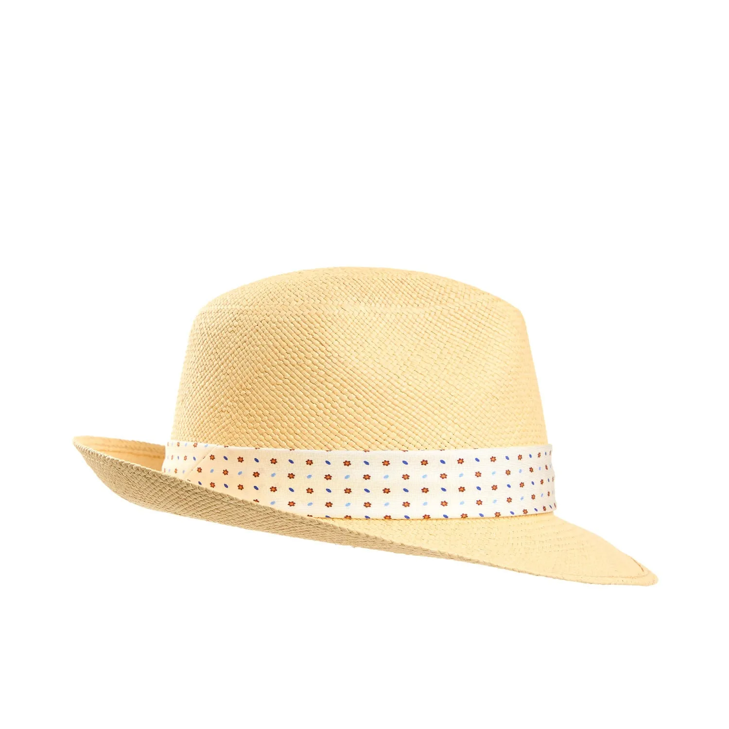 PANAMA FEDERICO MODEL WITH WHITE SILK BAND, 55 CM