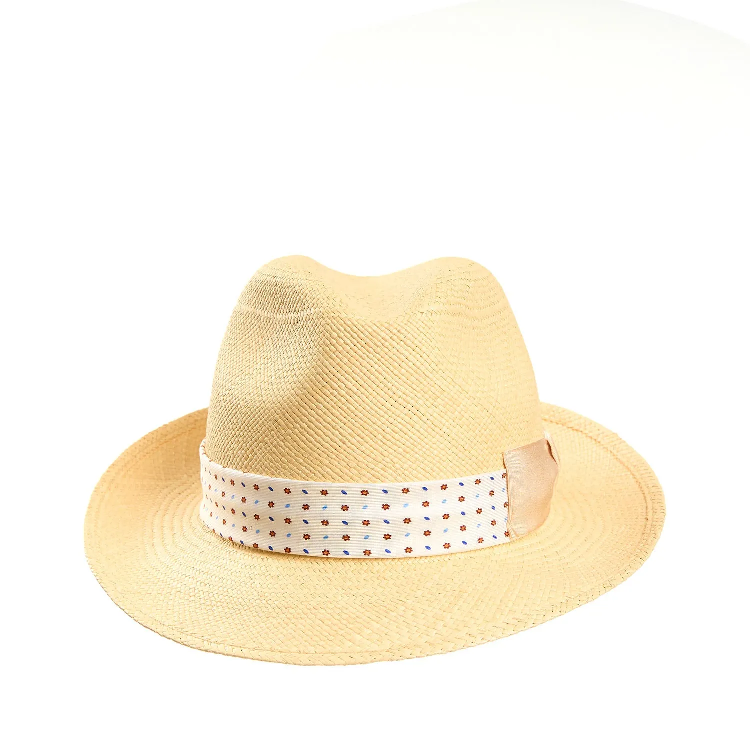 PANAMA FEDERICO MODEL WITH WHITE SILK BAND, 55 CM