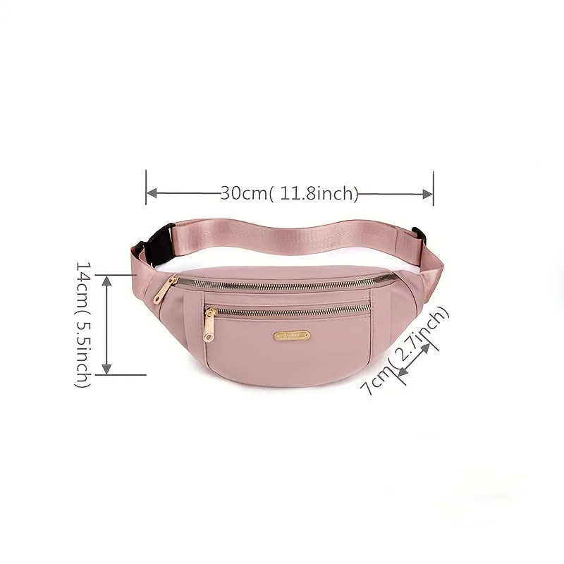 realaiot  Sports Waist Bag, Running Fanny Pack, Mobile Phone Storage Bag, Leisure Waist Bag For Outdoor Travel, Cycling, Running & Jogging
