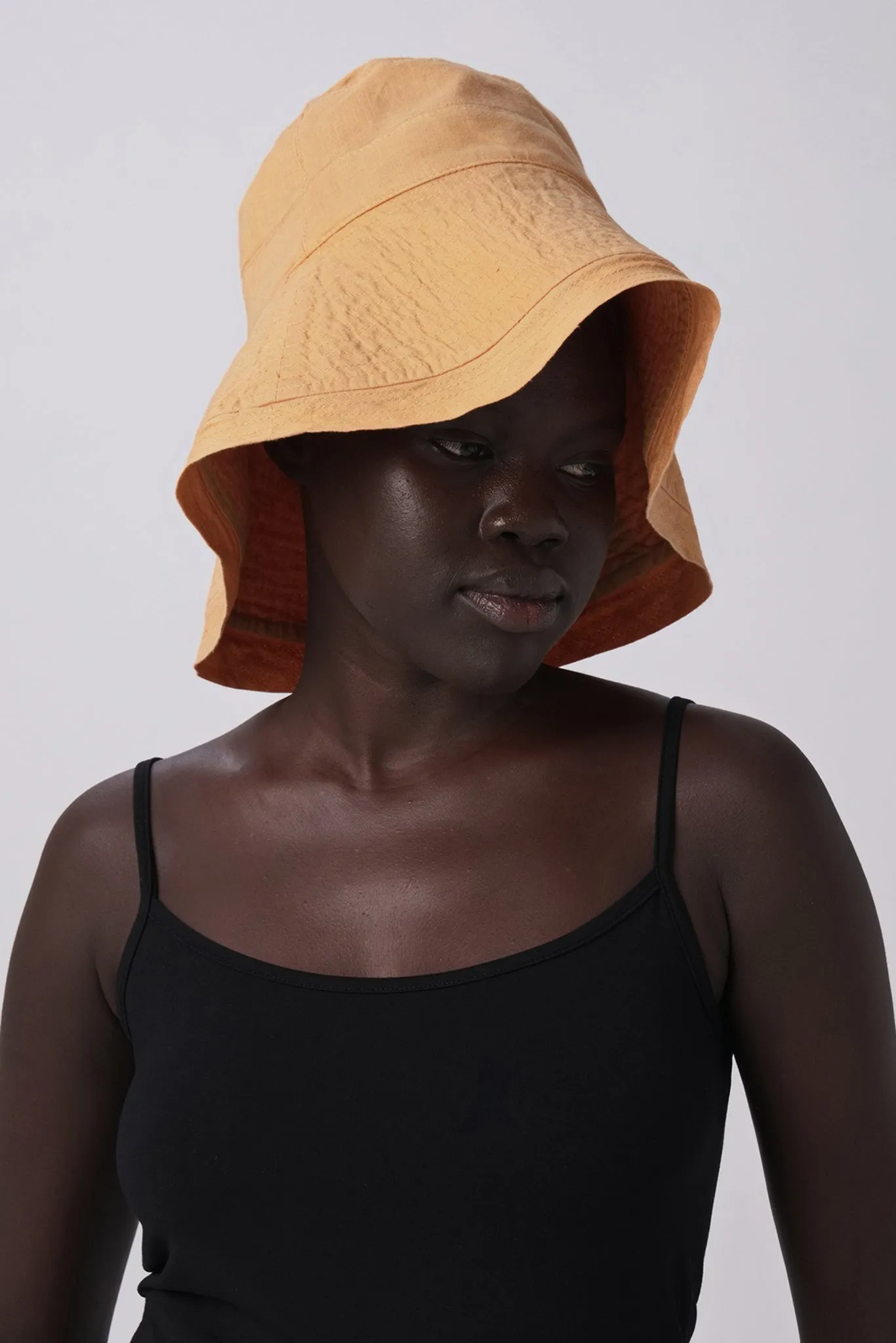 Savanna Linen Hat Tangerine
