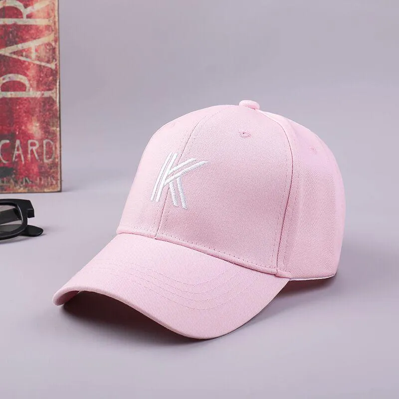 Spring Letter K Cap Casual Outdoor Baseball Caps For Men Hats Women Snapback Caps For Adult Sun